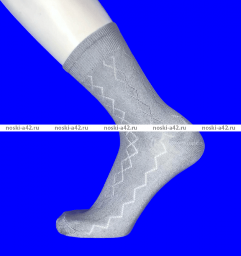 Ростекс (Рус-текс) носки мужские сетка К-21 (К-21-Н) серые