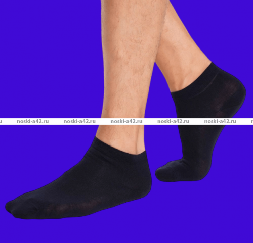 Береза носки мужские укороченные арт. D 01 черные