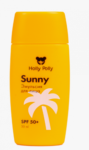  Эмульсия солнцезащитная для лица Holly Polly Sunny SPF 50+, 50мл