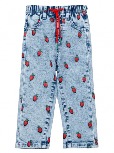 739 р.  1353 р.  Брюки детские текстильные джинсовые для девочек