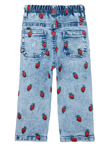 906 р.  1353 р.  Брюки детские текстильные джинсовые для девочек