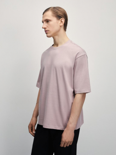 футболка мужская дымчатый розовый