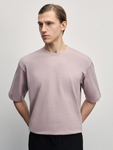 футболка мужская дымчатый розовый