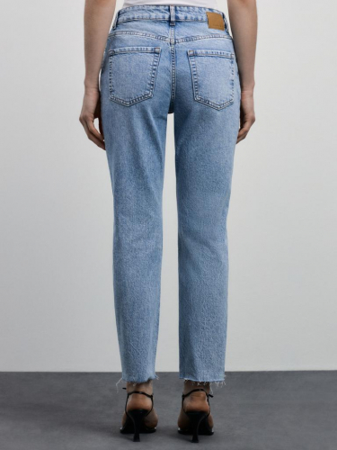 брюки джинсовые женские светлый индиго