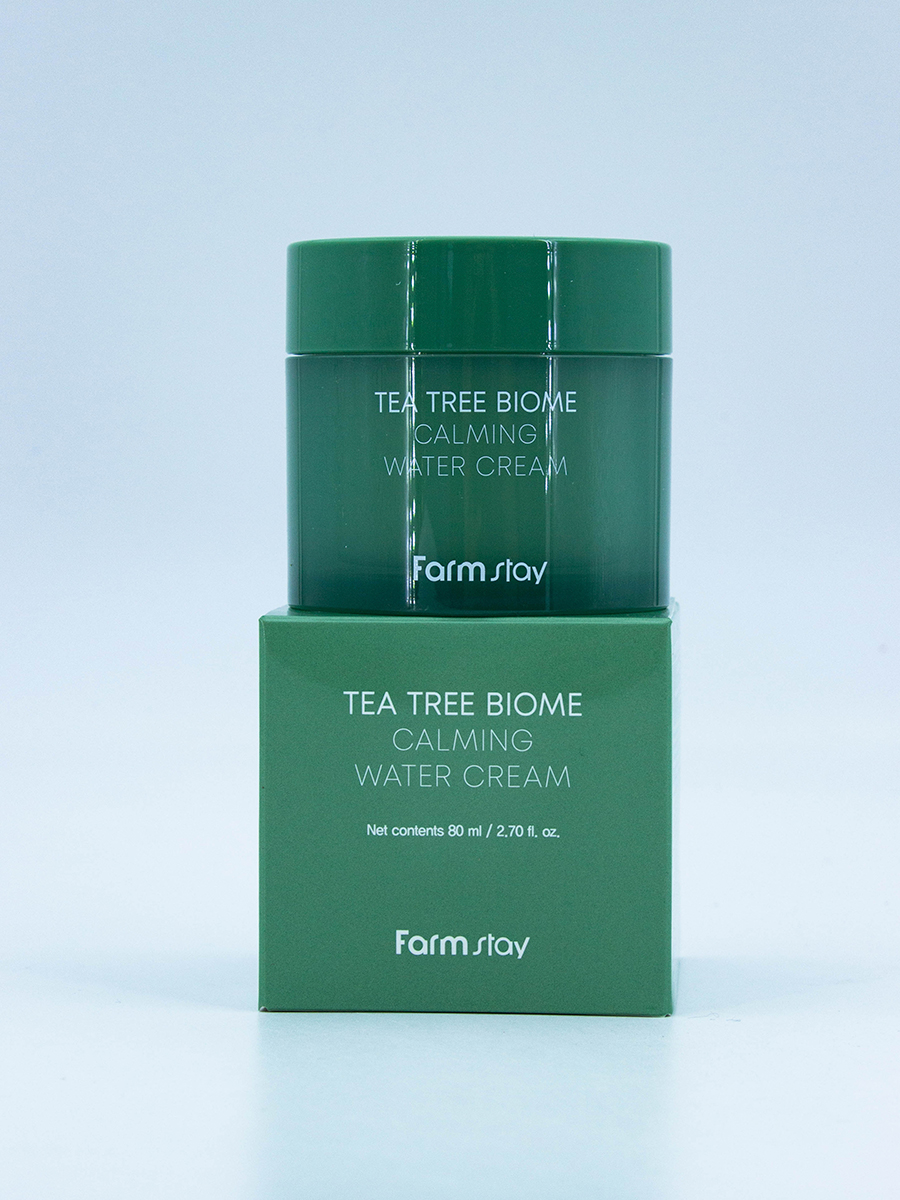 FARMSTAY - КРЕМ ДЛЯ ЛИЦА С ЭКСТРАКТОМ ЧАЙНОГО ДЕРЕВА TEA TREE BIOME CALMING WATER CREAM, 80МЛ.