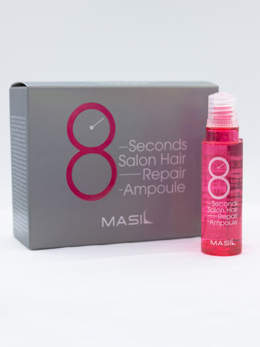 MASIL - ФИЛЛЕР ДЛЯ ПОВРЕЖДЕННЫХ ВОЛОС И КОЖИ ГОЛОВЫ 8 SECONDS SALON HAIR REPAIR AMPOULE, 15 ML * 10 ШТ.