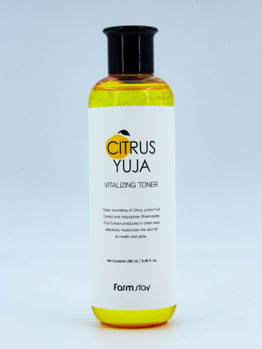 FARMSTAY - ТОНЕР ДЛЯ ЛИЦА С ЭКСТРАКТОМ ЮДЗУ CITRUS YUJA VITALIZING TONER, 280 МЛ.