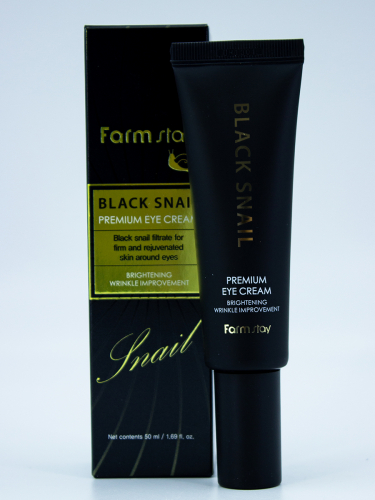 FARMSTAY - КРЕМ ДЛЯ ВЕК И ГЛАЗ С МУЦИНОМ ЧЕРНОЙ УЛИТКИ BLACK SNAIL PREMIUM EYE CREAM, 50 ML