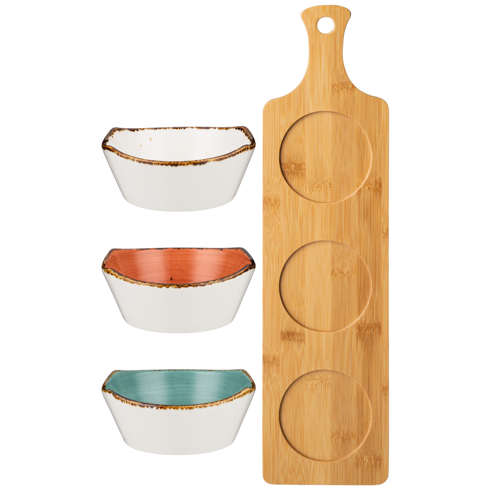 НАБОР САЛАТНИКОВ НА ДЕРЕВ. ПОДСТАВКЕ BRONCO