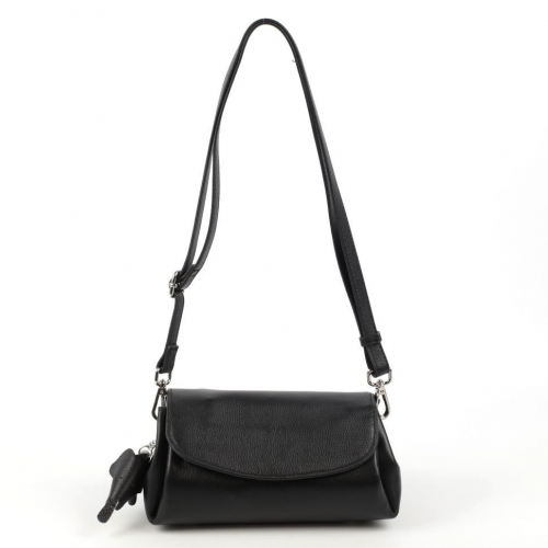Женская кожаная сумка бочонок через плечо 0025-1