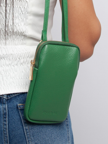 Сумка: Женская кожаная сумка Richet 3113LG 268 Зеленый