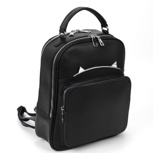 Женский кожаный рюкзак L-1115-208 Блек