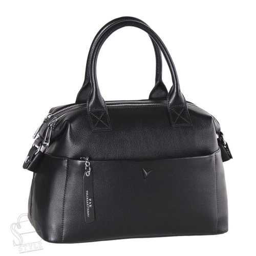 Сумка женская кожаная 5950Q black Polina&Eiterou