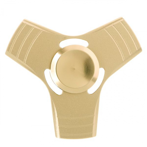 СПИННЕР метал золотой Alloy Fidget Spinner- Gold Color PACK  6*9*1.8 см.