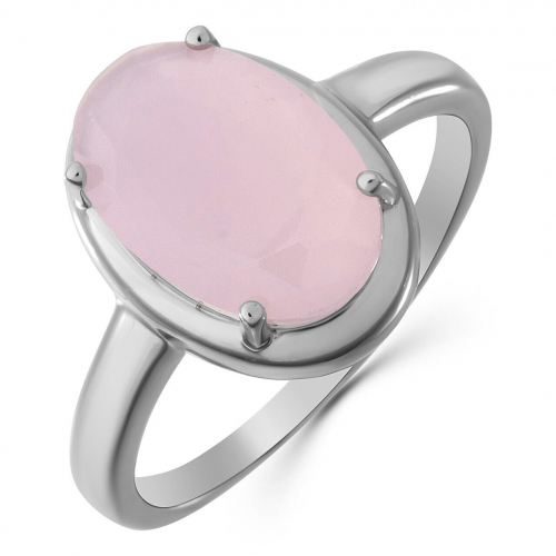 Кольцо, розовый кварц, МЦВА407