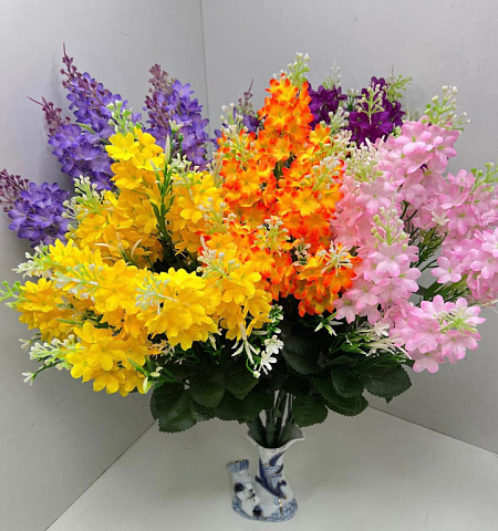 Цветы искусственные декоративные Кипрей  53 см (12 веток)