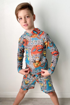 1556р 1705р Футболка с длинным рукавом для мальчика Mlle Bb PORSH 24M Kids