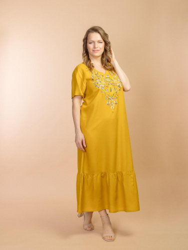 Платье (вискоза) с вышивкой 24-428-3