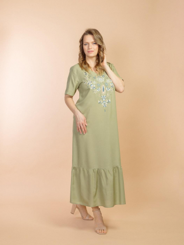 Платье (вискоза) с вышивкой 24-428-2