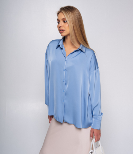 Ст.цена 1050руб.Рубашка #БШ2152, голубой