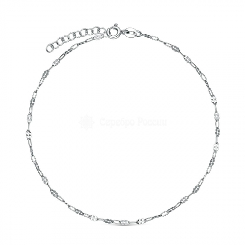 Браслет из серебра родированный (на ногу) 6217R040L24