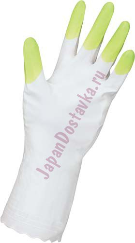 Перчатки для бытовых и хозяйственных нужд (винил, тонкие) Family, ST размер L (зеленые)