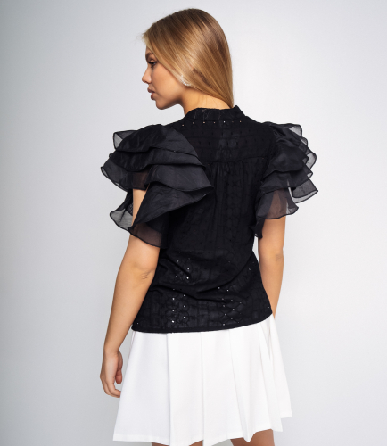 Блузка #КТ2339 (2), чёрный