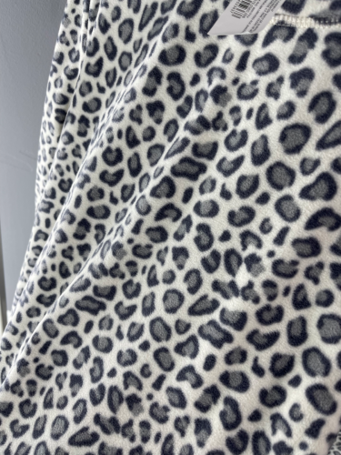 Домашний комплект флис 921 леопард серый