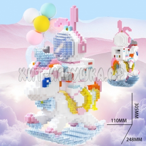 Конструктор 3D из миниблоков COSMO Unicorn 4692 дет. (с подсветкой) 7194, 7194