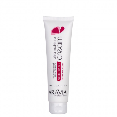 398739 ARAVIA Professional Крем для ног ультраувлажняющий с мочевиной (15%) и PHA-кислотами Ultra Moisture Cream, 100 мл