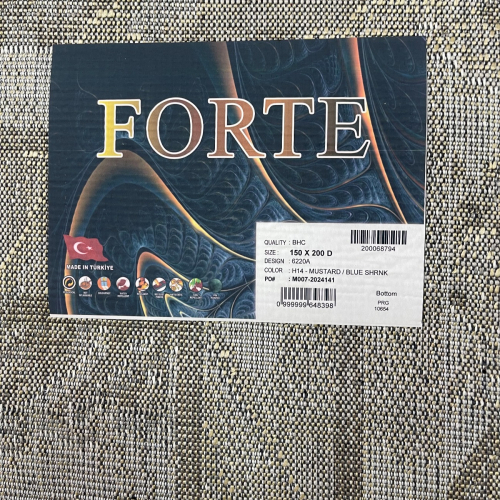 Ковер Forte 6220A_MUSRARD_BLUE