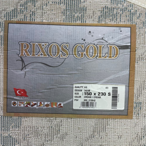 Ковер Rixos gold распродажа 3424B_CREAM_CREAM_O
