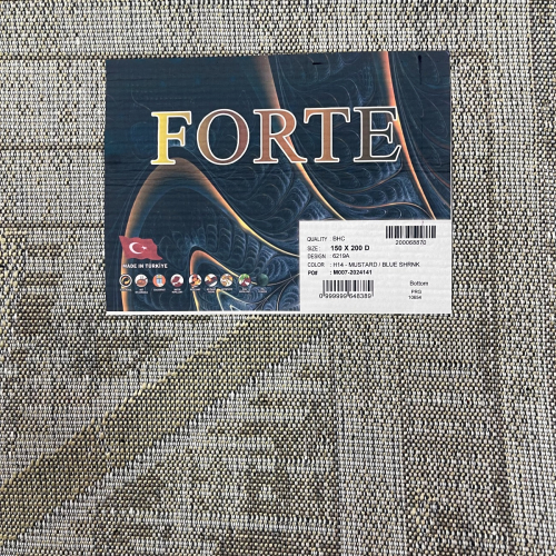 Ковер Forte 6219A_MUSRARD_BLUE