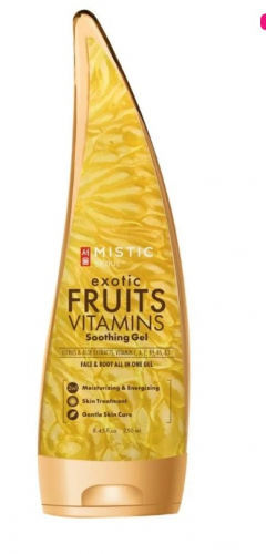 MISTIC EXOTIC FRUITS VITAMINS Soothing Gel Успокаивающий гель с экстрактами фруктов и витаминами 250мл
