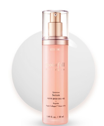 ETUDE HOUSE Moistfull Collagen Intense Serum Интенсивная увлажняющая сыворотка для лица с коллагеном 50мл