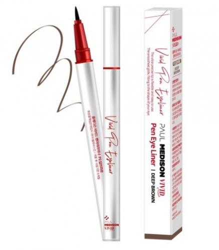 PAUL MEDISON Vivid Pen Eyeliner Deep Brown Подводка для глаз 0,5г