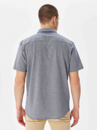 Рубашка трикотажная мужская короткий рукав GREG G143-PD-LT0811 (серый)