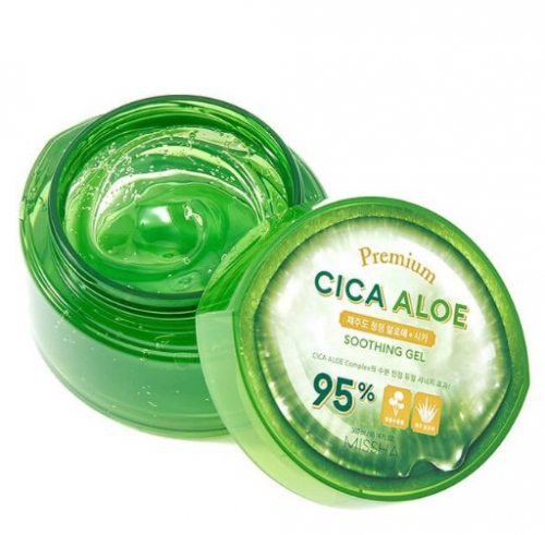 Многофункциональный гель с алоэ и центеллой MISSHA Premium Cica Aloe Soothing Gel Veran