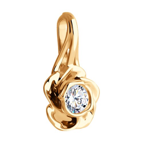 51-130-02292-1 - Подвеска из золота с фианитом