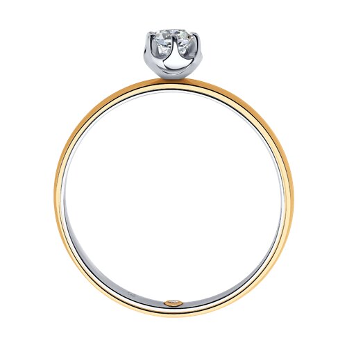 1014111-01 - Помолвочное кольцо из комбинированного золота