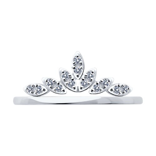 1012655-3 - Кольцо из белого золота с бриллиантами