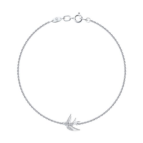 1050251-3 - Браслет из белого золота с бриллиантами