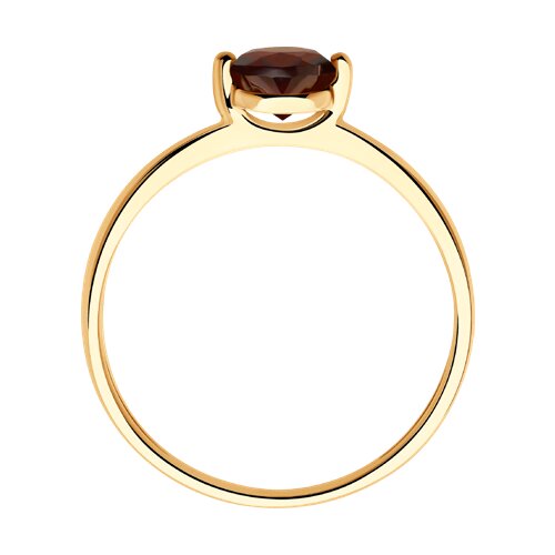 51-310-02196-3 - Кольцо золотое пробы 585 с гранатом