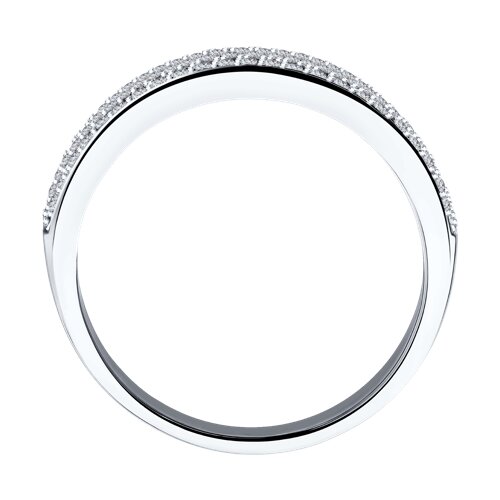 1012079-3 - Кольцо из белого золота с бриллиантами