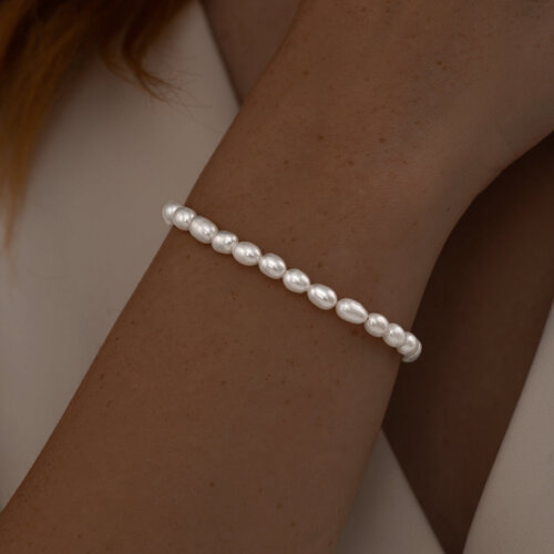 92050144 - Браслет из серебра с жемчугом