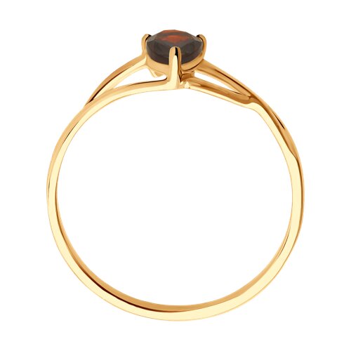 51-310-00973-2 - Кольцо золотое пробы 585 с гранатом