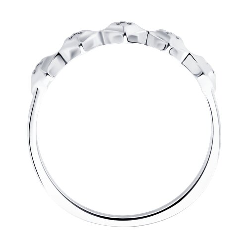 94-210-02136-1 - Кольцо из серебра с бриллиантами