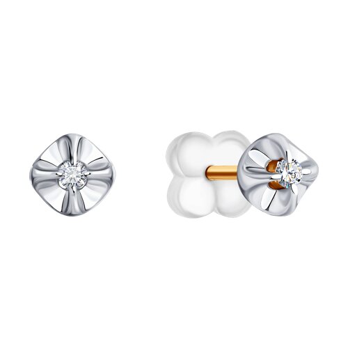 1022153 - Серьги из золота с бриллиантами