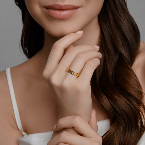 111205 - Обручальное кольцо из желтого золота