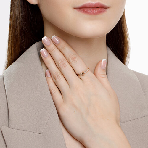 018692 - Кольцо из золота с фианитами